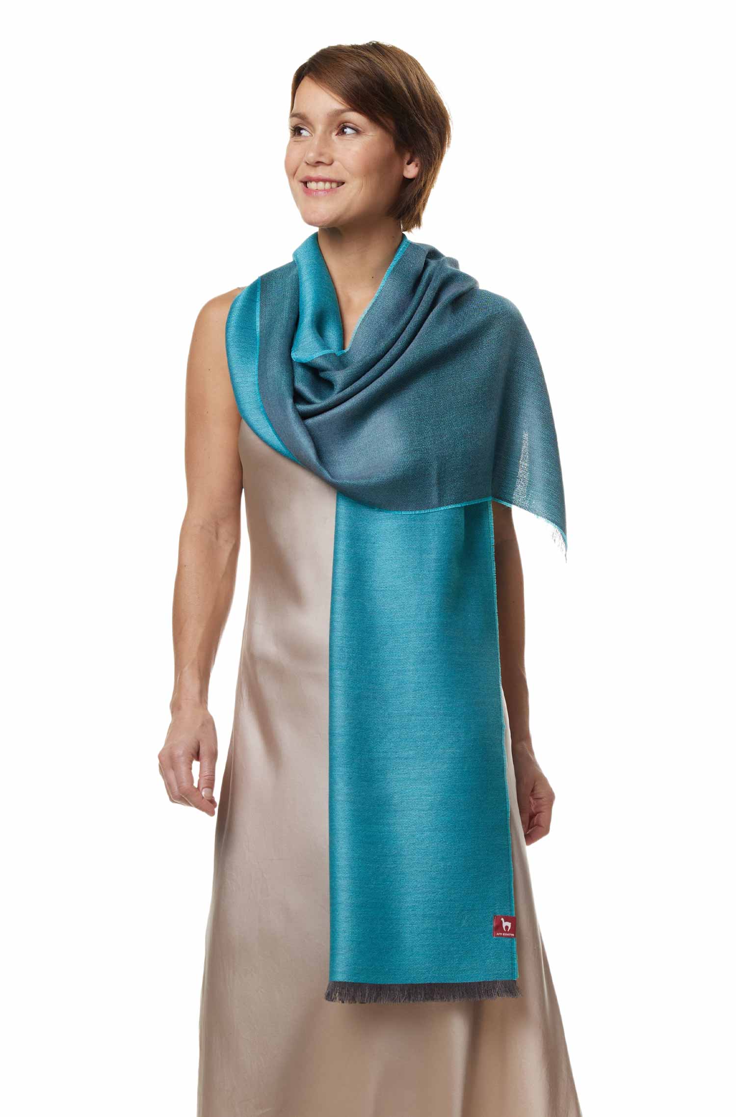 Alpaka Seiden Schal DUO aus 70% Baby-Alpaka & 30% Seide