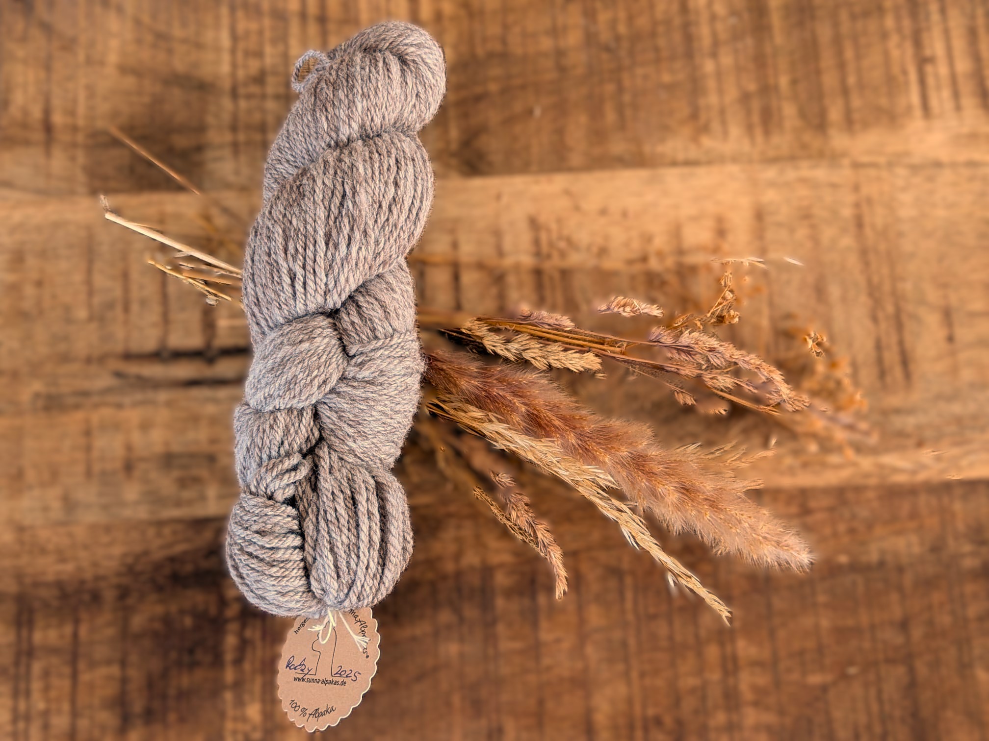 Lana Salta - Alpakagarn mit Gesicht (Rosa-Grau)